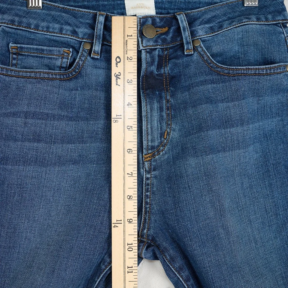Ann Mashburn Womens Straight Leg Jeans Medium Wash Denim Size 26 AMTCL061924-BSR - Picture 5 of 10